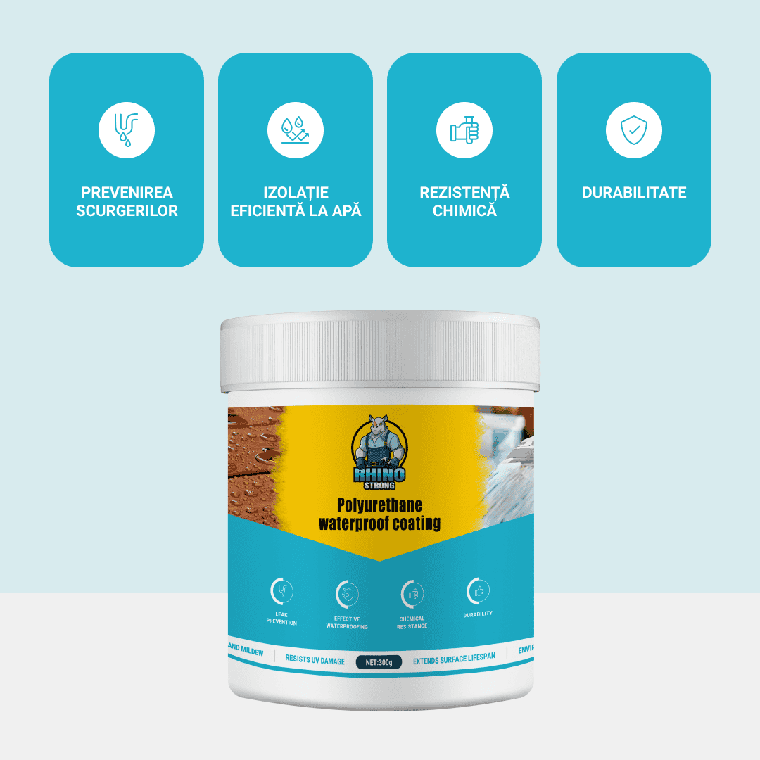 Adeziv Impermeabil RHINOSTRONG - Puterea De Care Ai Nevoie! 💪💧